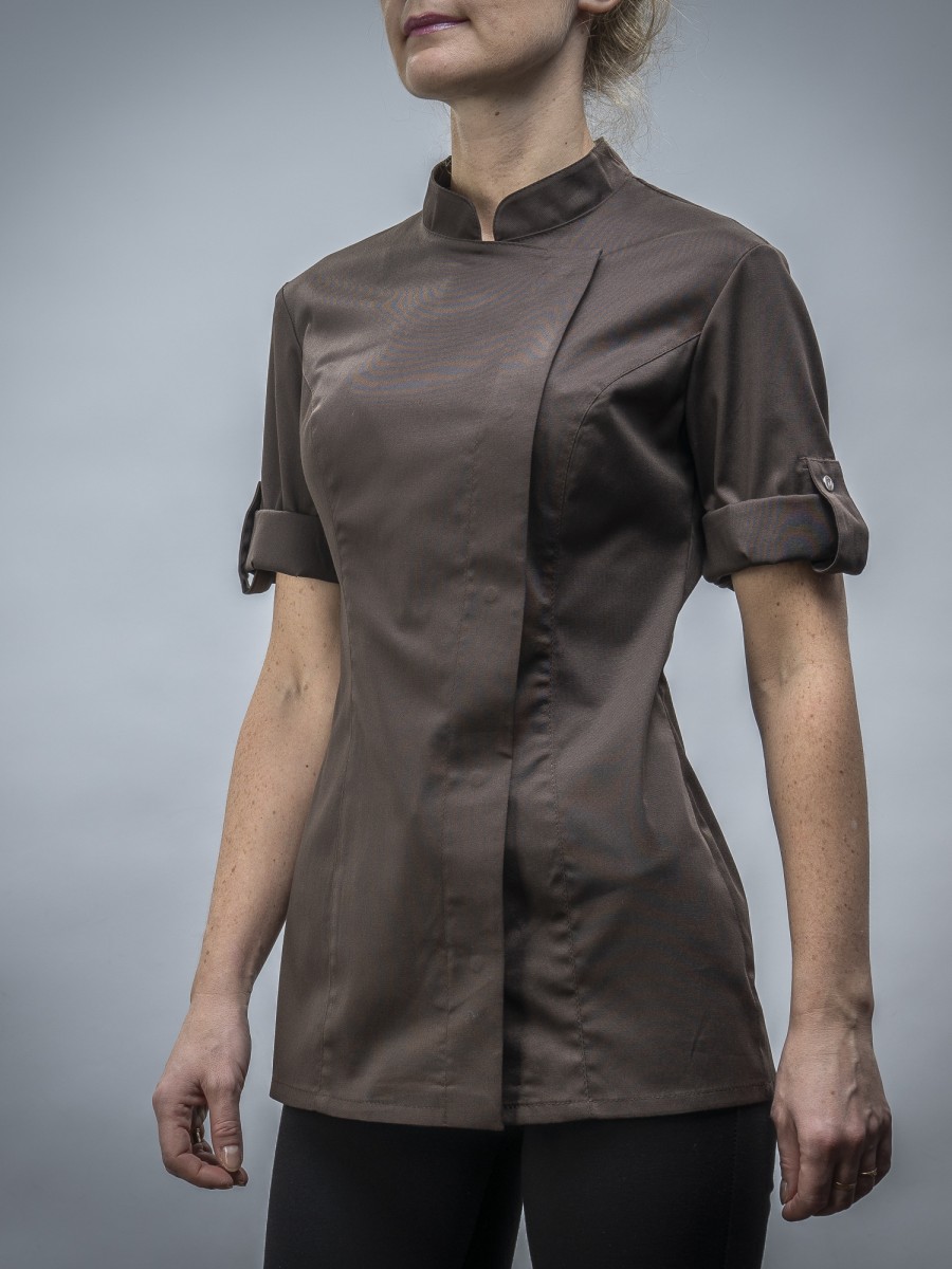 606BRN - CHEF JACKET WOMAN