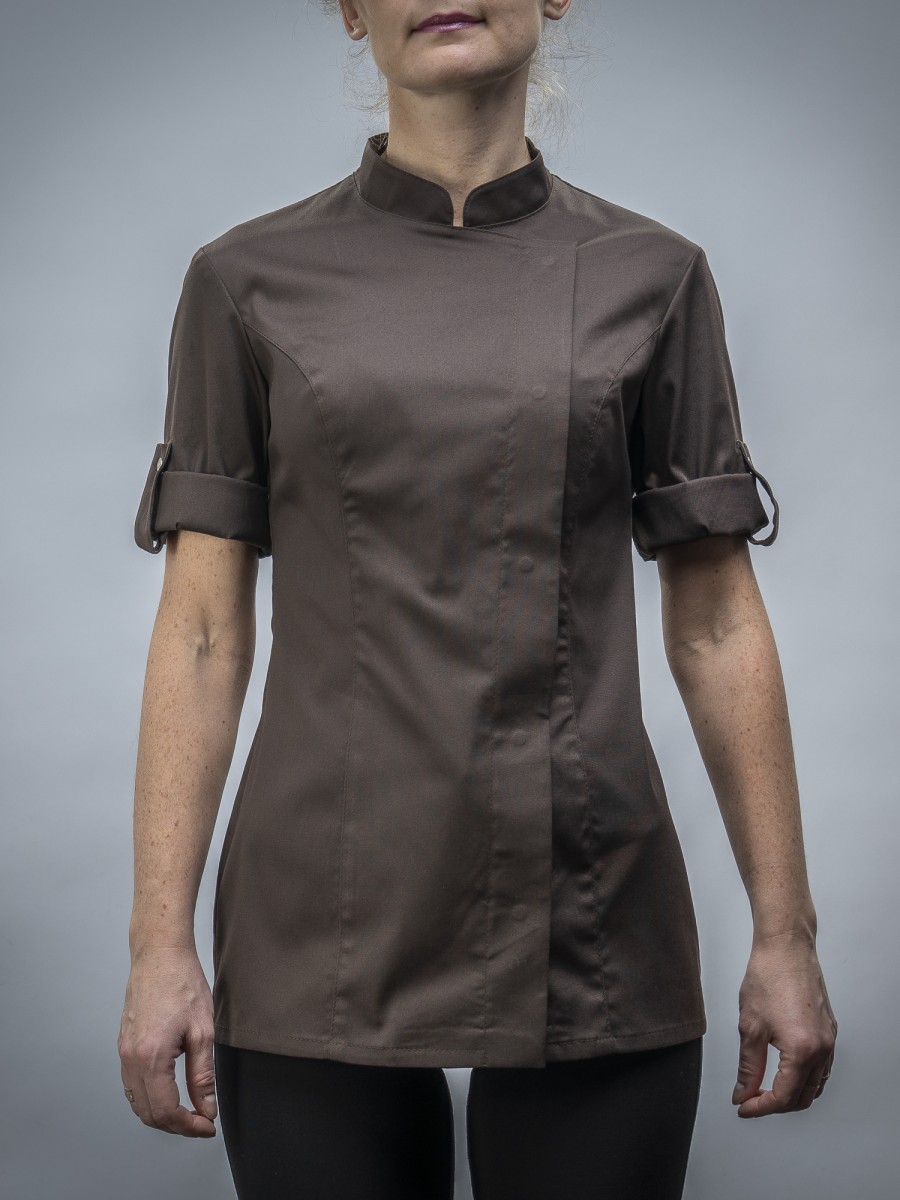 606BRN - CHEF JACKET WOMAN