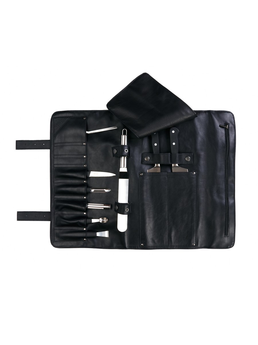 LCC-Black - LEATHER KNIFE BAG