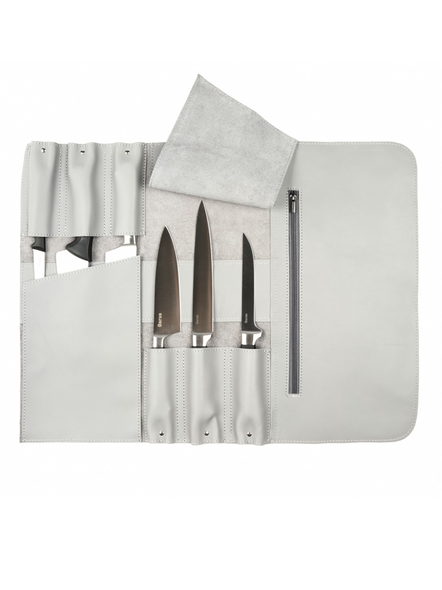 LRE500 - LEATHER KNIFE ROLL BAG